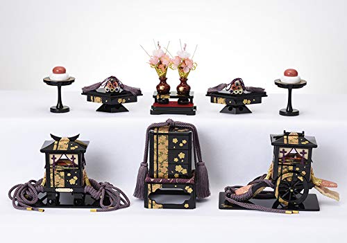 Amazon | 部品売り 雛人形 25号 6点道具 3段用 木製 六品揃 雛道具