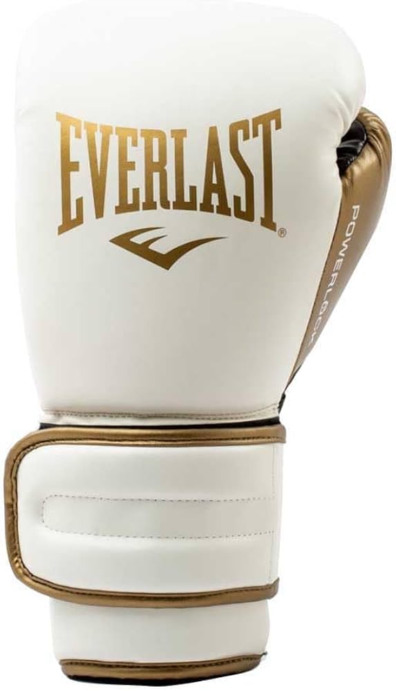 Amazon.co.jp: Everlast Powerlock2 Boxing Gloves White/Gold 12oz