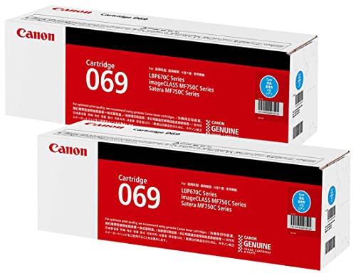 Amazon.co.jp: CANON 純正品 トナー カートリッジ069 シアン 2本セット