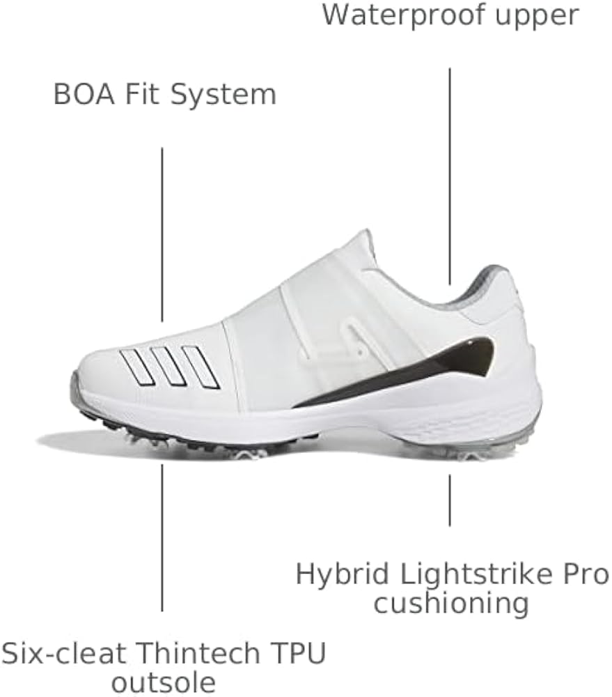 Amazon.com | adidas Men's ZG23 BOA Golf Shoes, Footwear White/Core