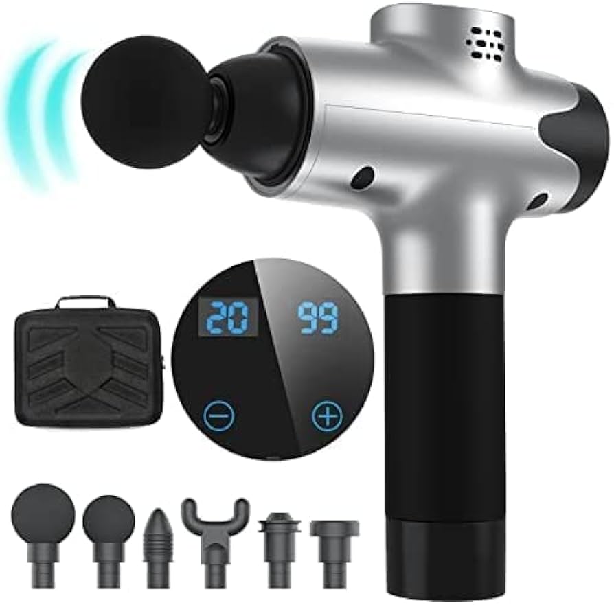 Amazon | マッサージガン 筋膜リリース 電動マッサージ機 6段階強力
