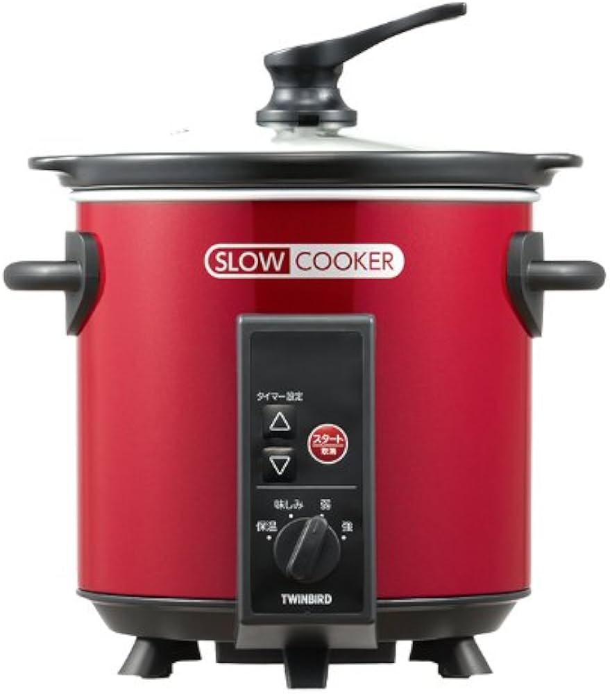 Amazon | TWINBIRD タイマー付スロークッカー レッド EP-D727R