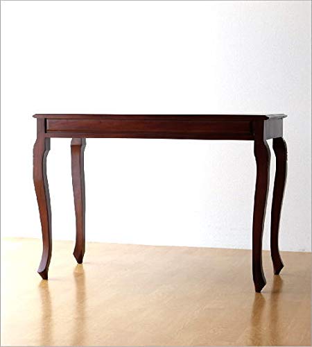 Amazon.co.jp: 机 無垢材 アンティーク風 書斎机 パソコンデスク 猫脚