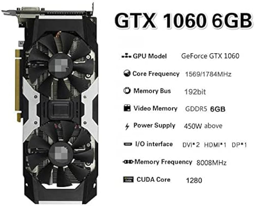 Amazon | ZOTAC 1060 6GB ビデオカード GPU DVI HDMI DP AMD Intel