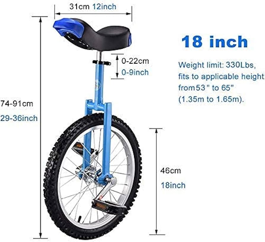 Amazon.co.jp: パープル一輪車子供用一輪車大人用16/18インチ一輪車