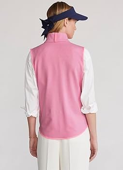Ralph Lauren RLX Golf Women's Hybrid Mockneck Zip Vest, Neon Pink