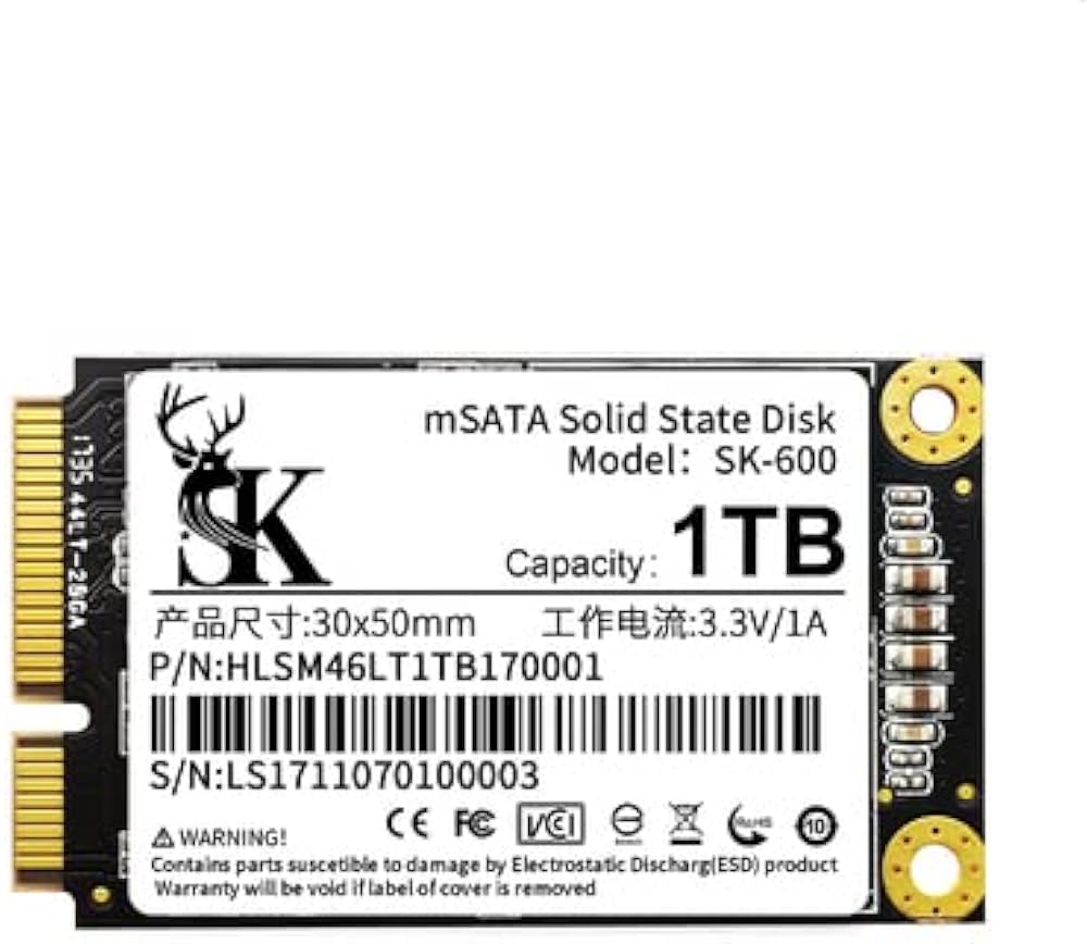 Amazon | mSATA 1TB SSD 3年保証 (1TB) | Incomparable | 内蔵SSD 通販