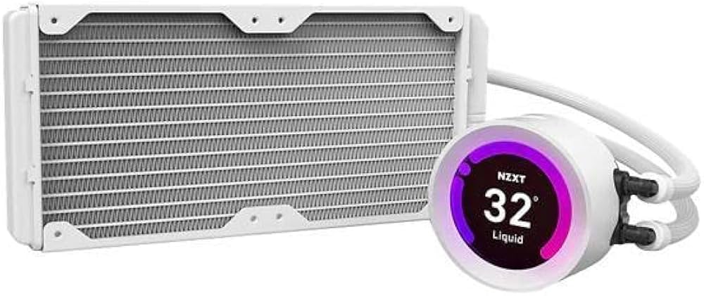 Amazon | NZXT KRAKEN Z53 ホワイト 簡易水冷CPUクーラー 液晶モニタ
