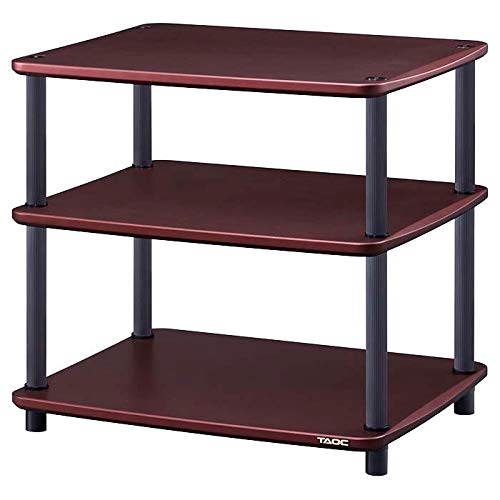 Amazon | タオック オーディオラック（3段）ダークブラウンメタリック