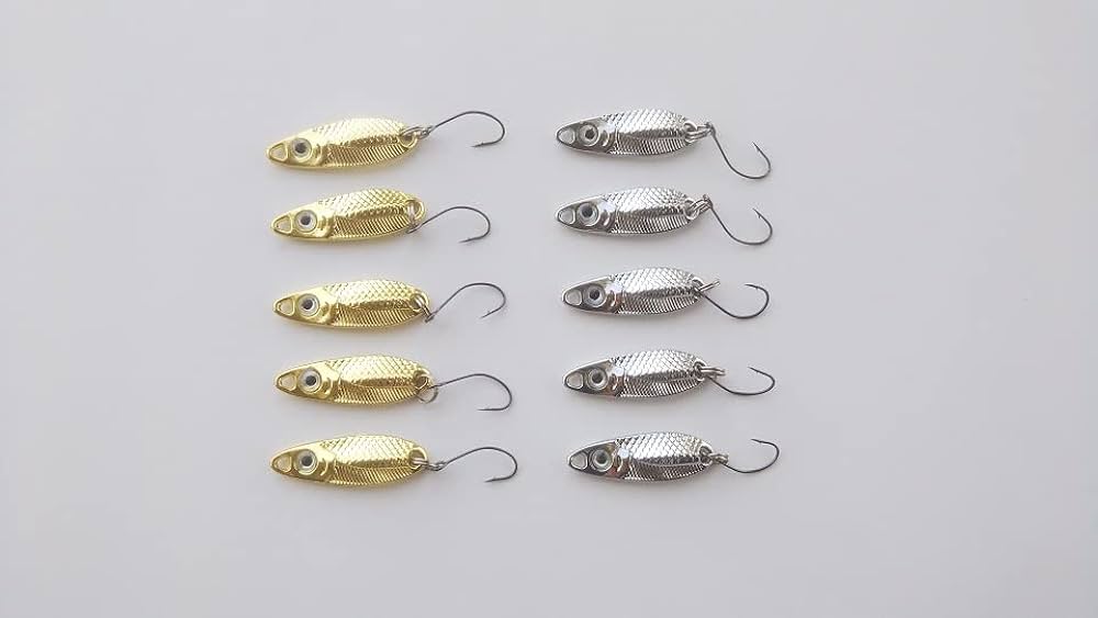 Amazon.co.jp: エリアトラウト 1.5g スプーン 10個セット 2.5cm