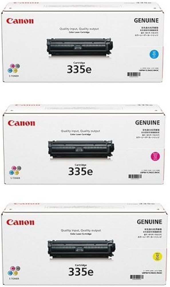 Amazon.co.jp: CANON トナーカートリッジ335e カラー3色セット 純正品