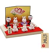 Amazon.co.jp: 大阪長生堂 雛人形 ガラス ケース入り コンパクト ミニ