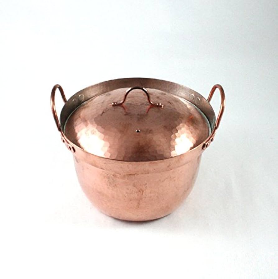 Amazon｜鍛金工房WESTSIDE33 京都の名工 寺地茂 作 銅段付鍋 新鎚目