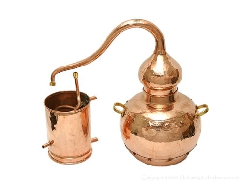 Amazon.co.jp: 銅製蒸留器 アランビック 3．0L プレミアム溶接タイプ