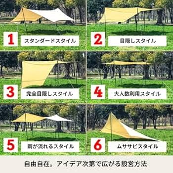 Amazon | Hilander(ハイランダー) ヘキサゴンタープ ポリコットン 440