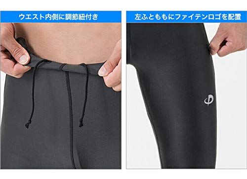 Amazon.co.jp: ファイテン SPORTS SPATS ロング(吸湿速乾) ブラック 3L