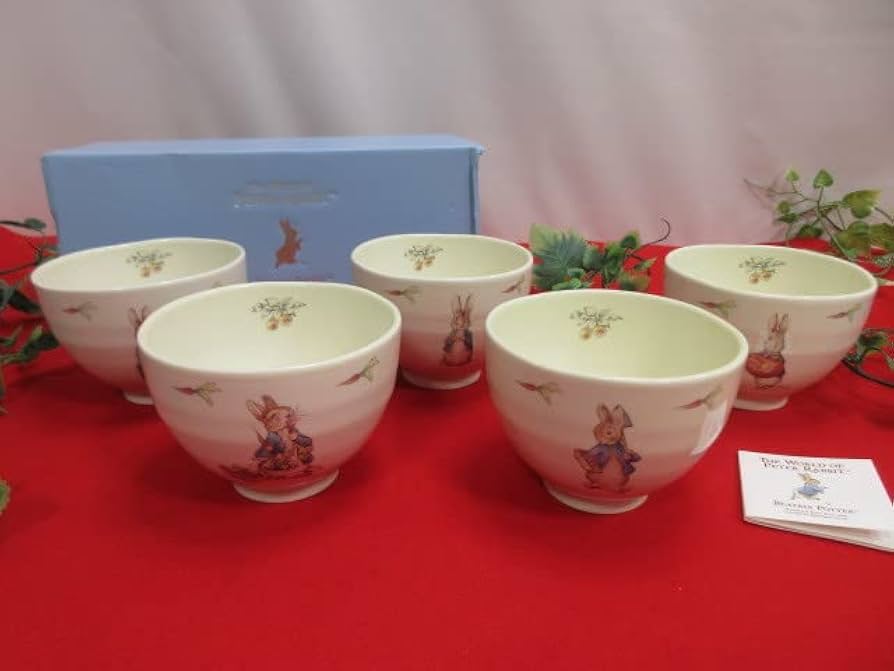Amazon.co.jp: Peter Rabbit Yamaka Bowl Set of 5 BEATRIX POTTER