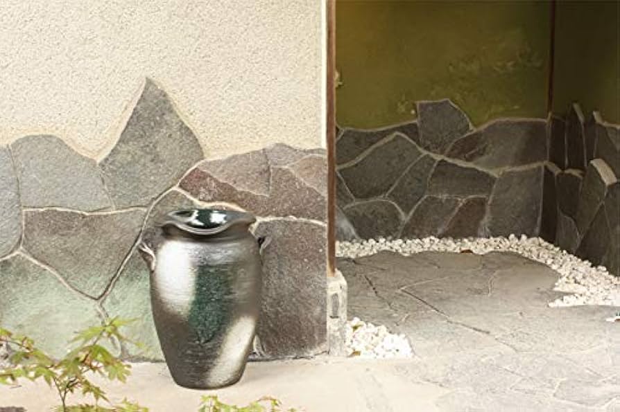 Amazon｜青窯変壷型傘立 信楽焼 陶器 傘立て 傘立｜傘立て オンライン通販