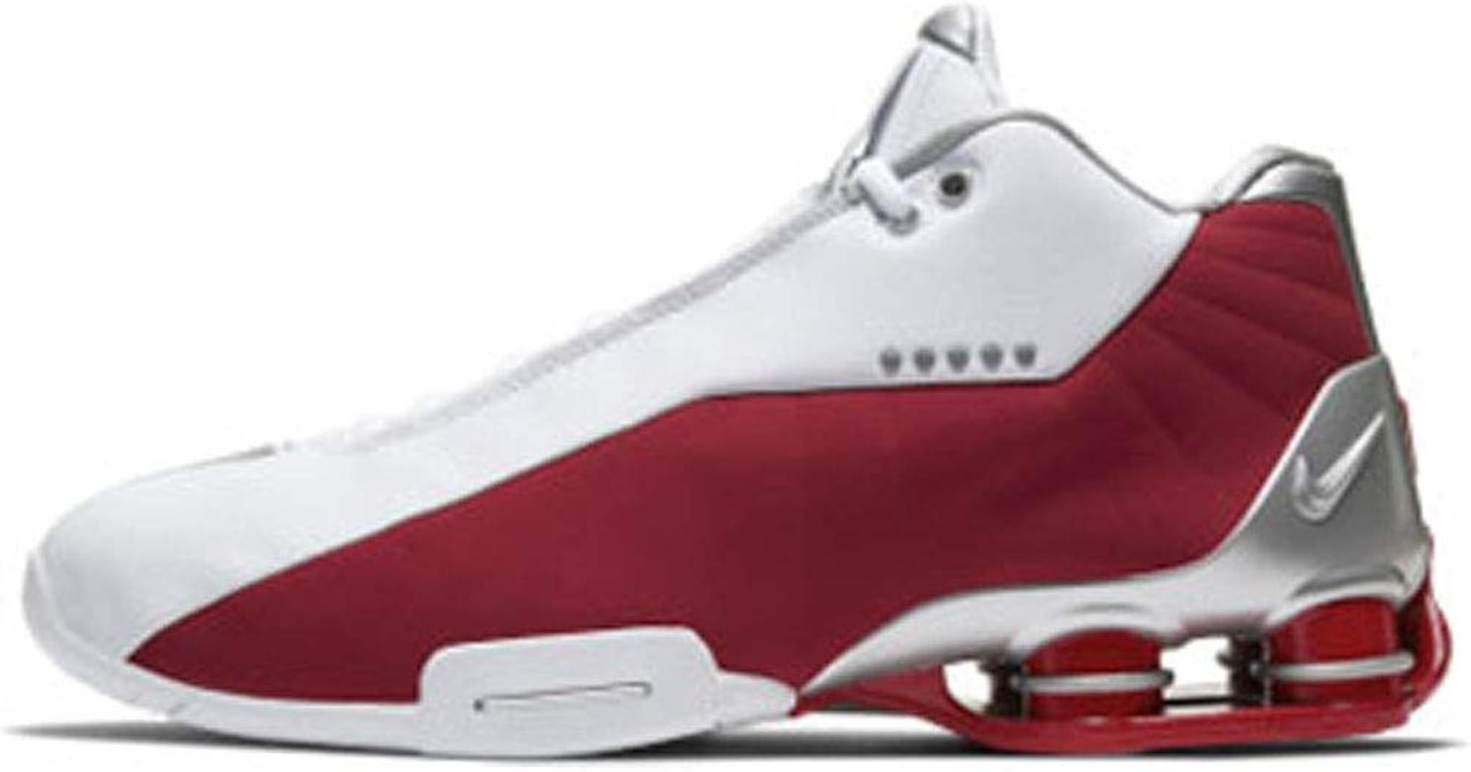 Buy Nike Mens Shox BB4 Basketball Shoes (9, White/Metallic Silver