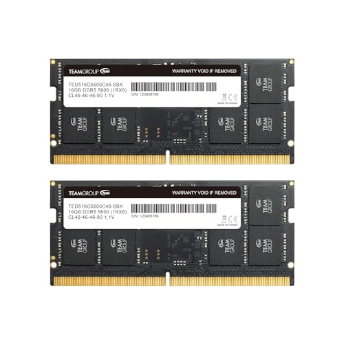 Amazon.co.jp: TEAMGROUP Elite SODIMM DDR5 32GB (2x16GB) 5600Mhz