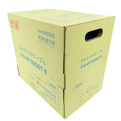 Amazon.co.jp: 日本製線 Cat6 LANケーブル（300m巻き） NSGDT6 0.5mm