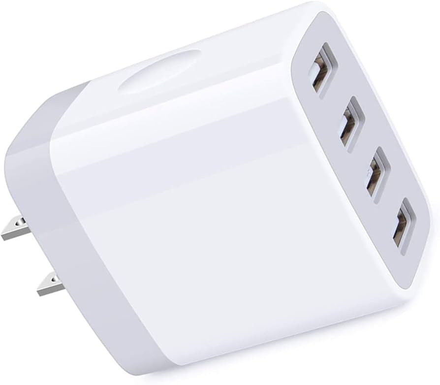 Amazon | USB コンセント 4ポート USB充電器 24W ACアタプター iPhone