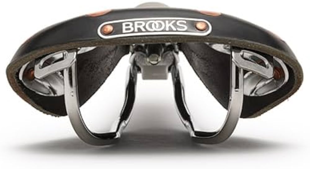 Amazon | BROOKS レザーサドル 細身で美しいクロムメッキレールの