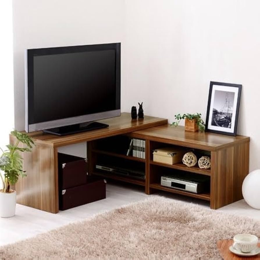 Amazon｜テレビボード コーナー ロータイプ 収納 ラック コーナー