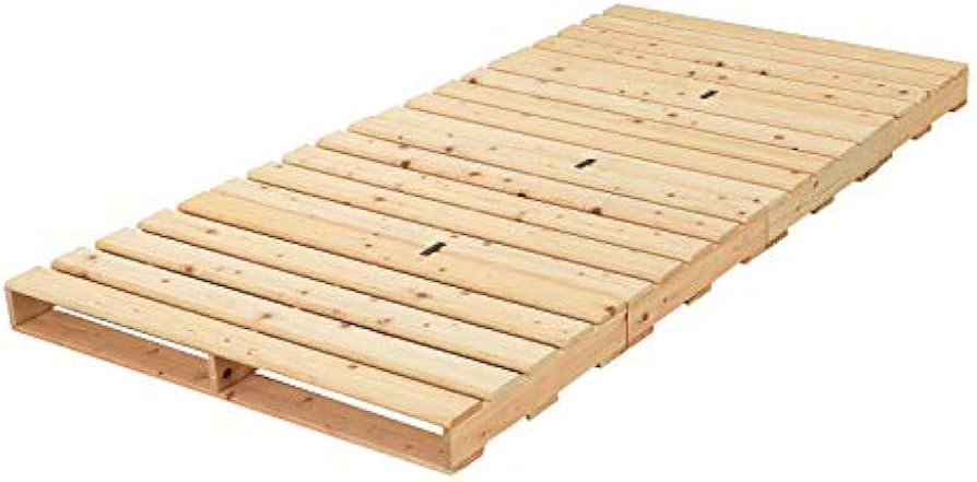 Amazon.co.jp: 源ベッド 国産頑丈ヒノキ パレットベッド シングル