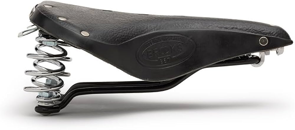 Amazon | BROOKS(ブルックス) レザーサドル スプリングつきモデルB66の