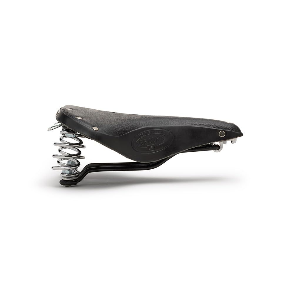 Amazon | BROOKS(ブルックス) レザーサドル スプリングつきモデルB66の