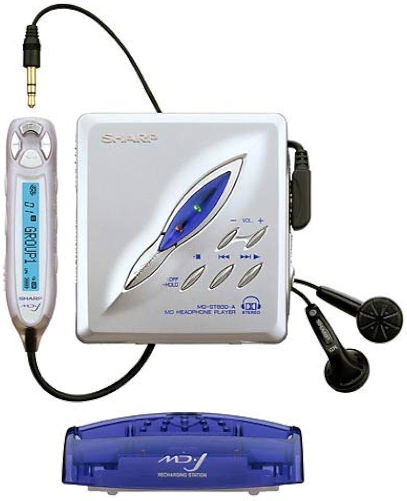 Amazon | SHARP シャープ MD-ST800-H グレー ポータブルMDプレーヤー