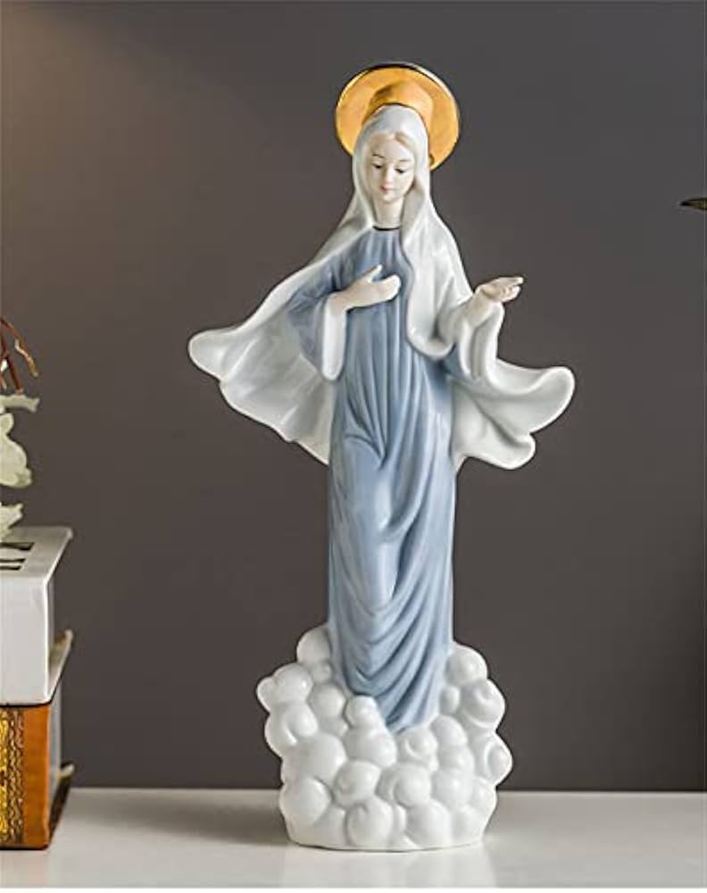 Amazon.co.jp: Remoteta マリア像 マドンナ 祈り 聖母マリア彫像