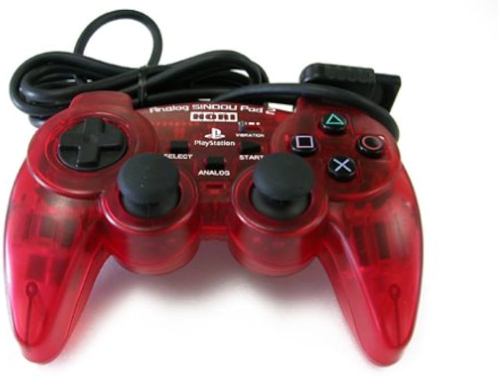 Amazon | プレイステーション2専用アナログ振動パッド クリアレッド