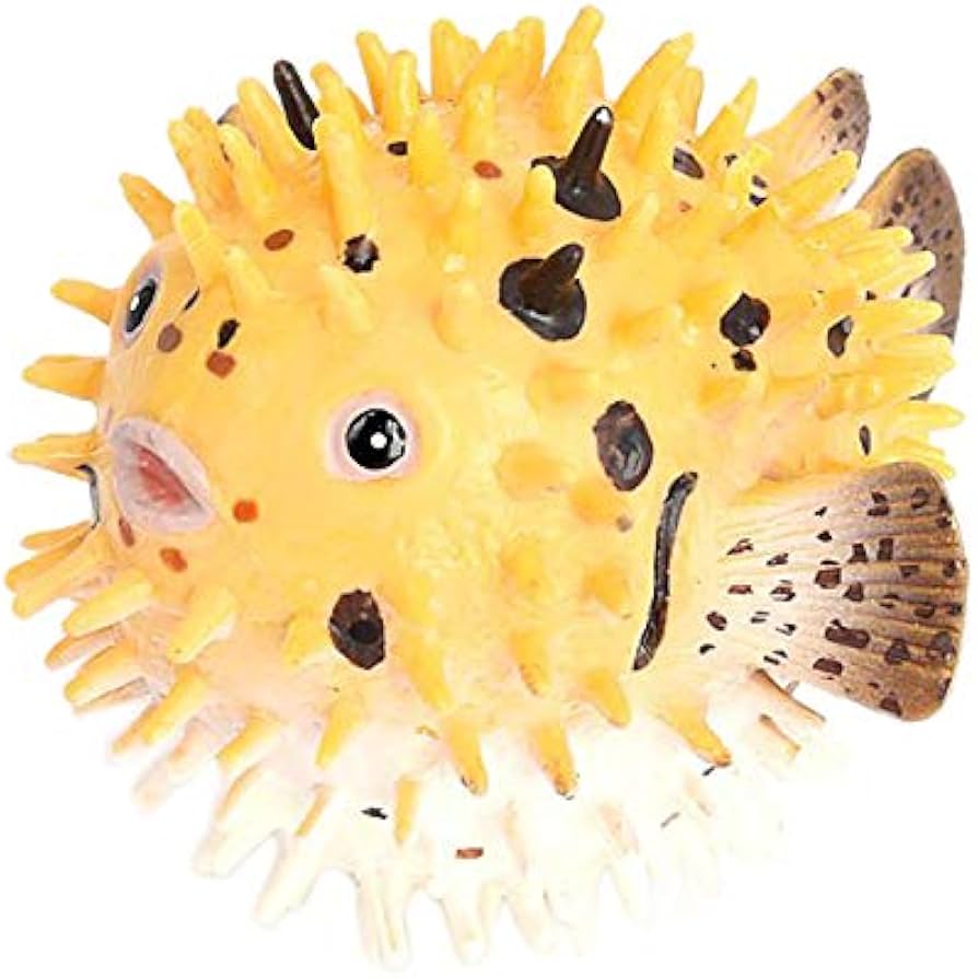 Amazon.co.jp: フグの置物現実的なプラスチック製の野生のフグの置物は