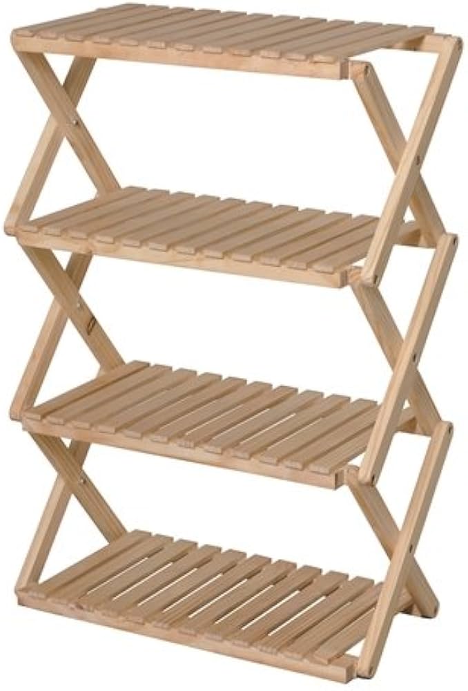 Amazon｜コーナン オリジナル コーナンラック 折り畳み式木製ラック4段