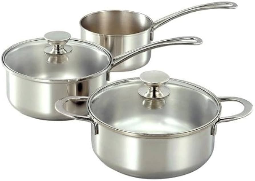 Amazon.co.jp: アンモード ミルクパン14cm&片手鍋18cm&両手鍋20cm AM