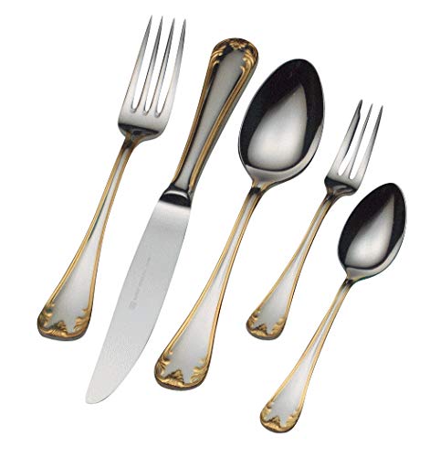 Amazon | ALFACT (金彩)フランシア お試し5本 カトラリーセット 18-10