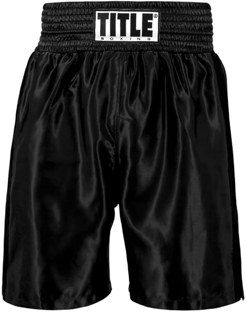 Amazon.com: Title Boxing Edge Boxing Trunks 2.0 Size Small Black