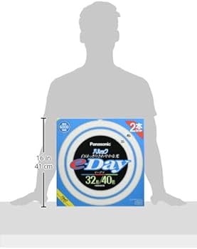 Amazon | パナソニック 蛍光灯丸形 32形+40形 2本入 昼光色 パルック e