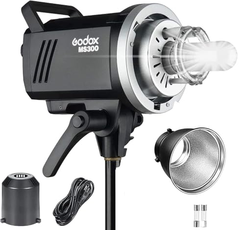 Amazon | GODOX MS300 スタジオフラッシュ 300W、2.4G ワイヤレス