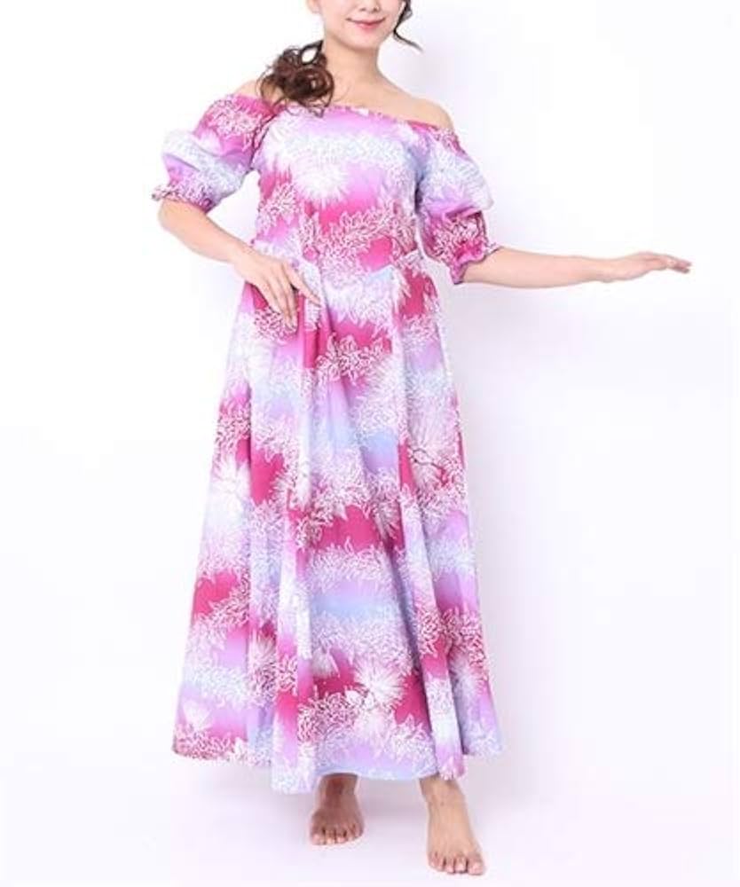 Amazon.co.jp: フラダンス衣装 フラドレス/シングル フラダンス