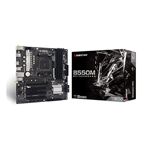 Amazon.co.jp: BIOSTAR AMD B550 Chipset MicroATX Motherboard with 8