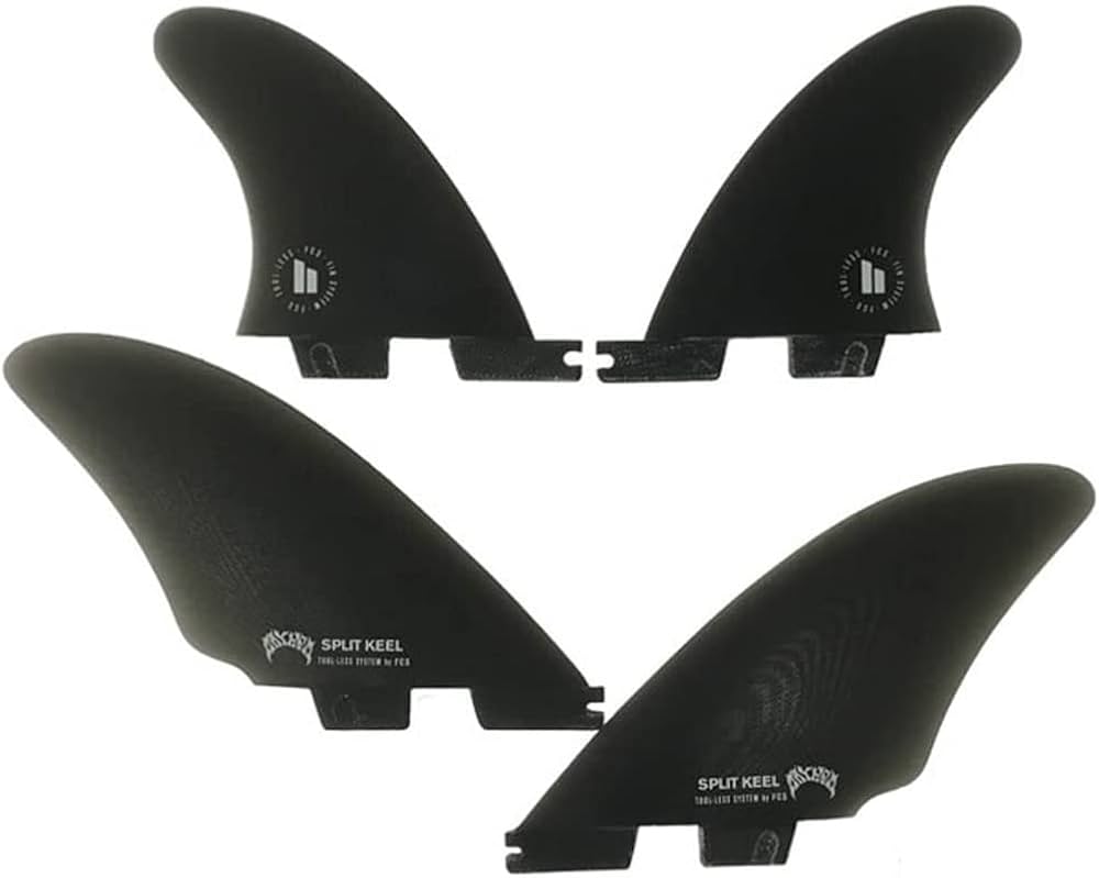 Amazon | FCS2 フィン MB SPLIT KEEL Quad Set Performance Glass