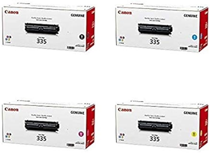 Amazon.co.jp: CANON トナーカートリッジ335 4色セット 純正品
