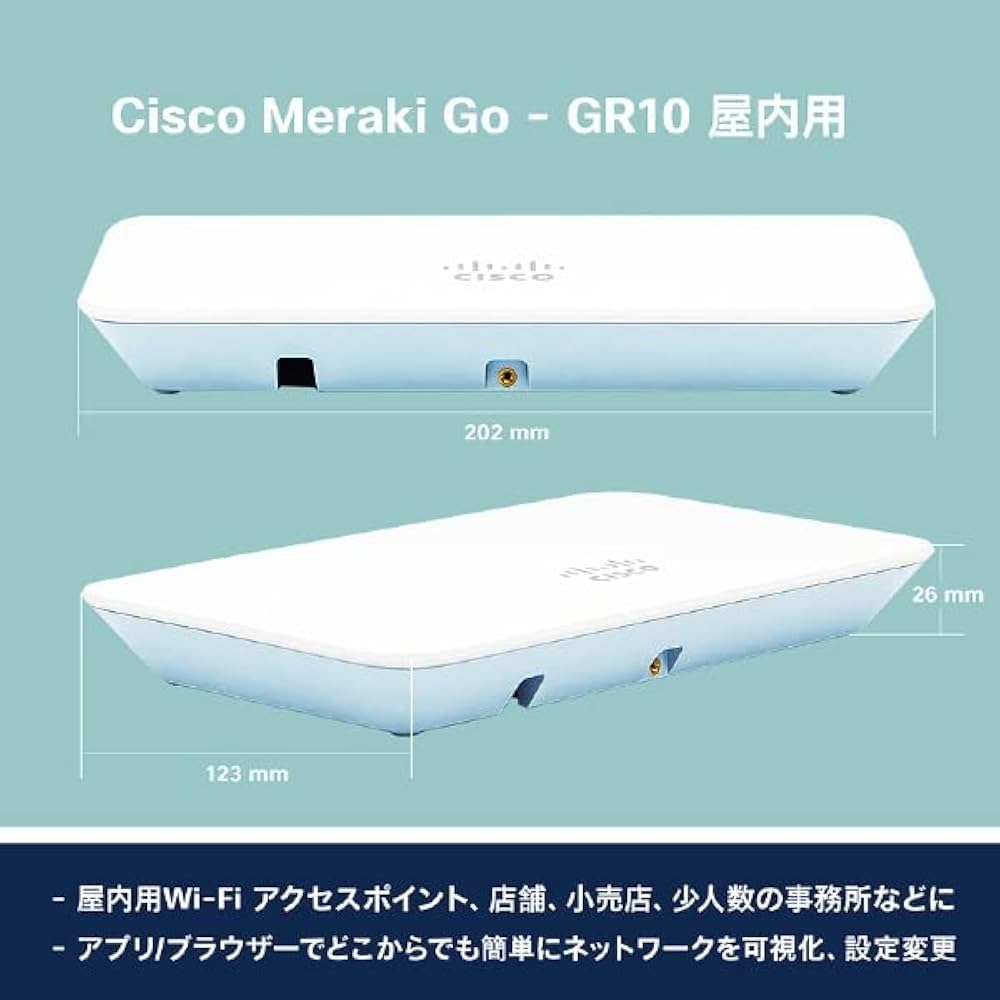 Amazon.co.jp: シスコシステムズ (Cisco) Meraki Go 屋内用Wi-Fi