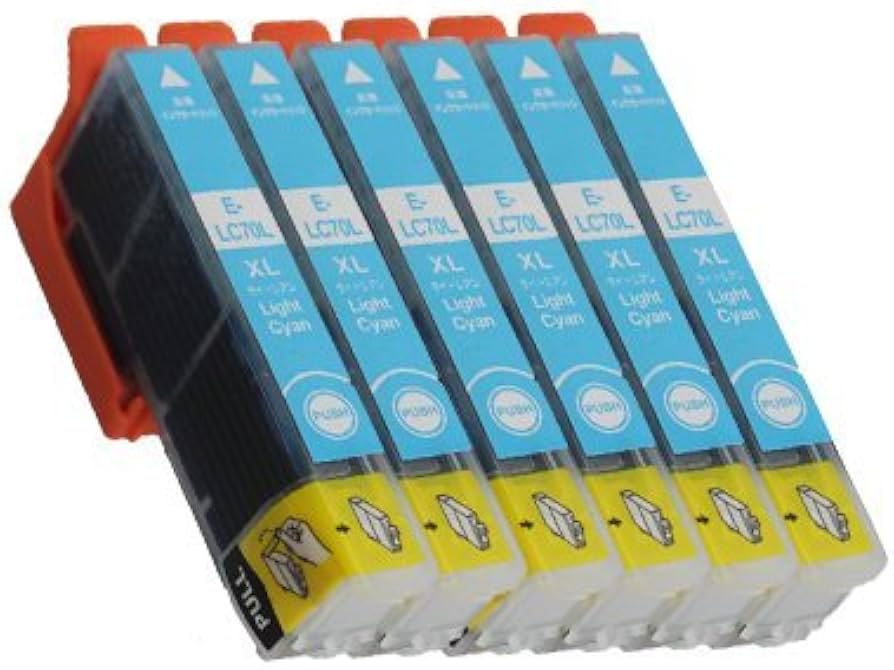 Amazon.co.jp: ICLC80/80L 6個セット ライトシアン エプソン互換インク