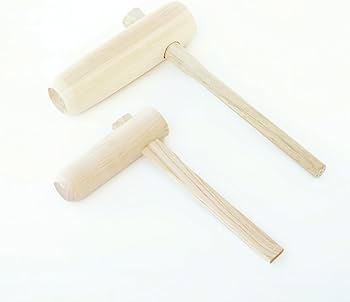 Amazon | 餅つきセット 8合用 木製ミニ臼＋キネ2本（もちつき うす き
