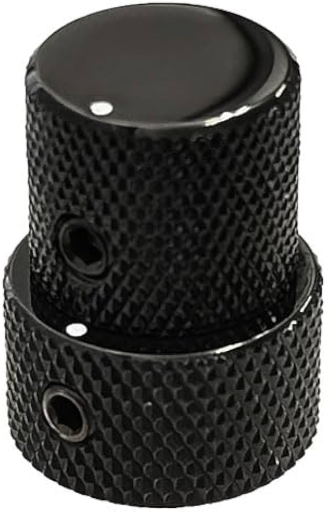 Amazon | YJB PARTS 2連ノブ (スタックノブ) 2軸2連ポット用 (ブラック
