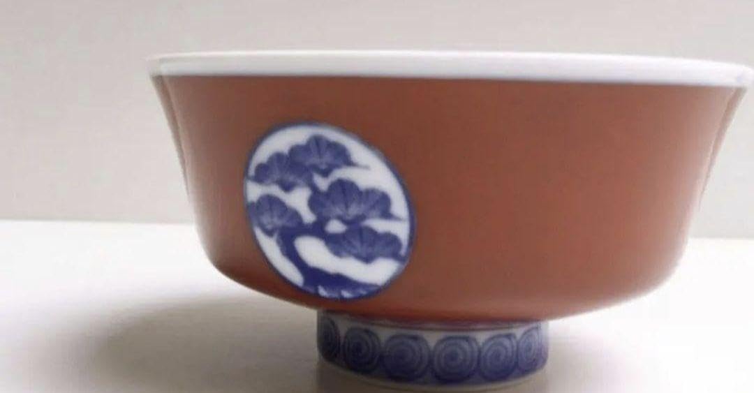 Amazon.co.jp: 深川製磁 丸紋外赤 お茶碗 : ホーム＆キッチン